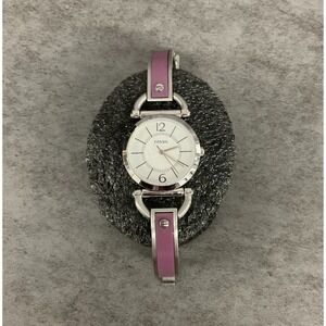 Fossil bracelet watch silver and purple